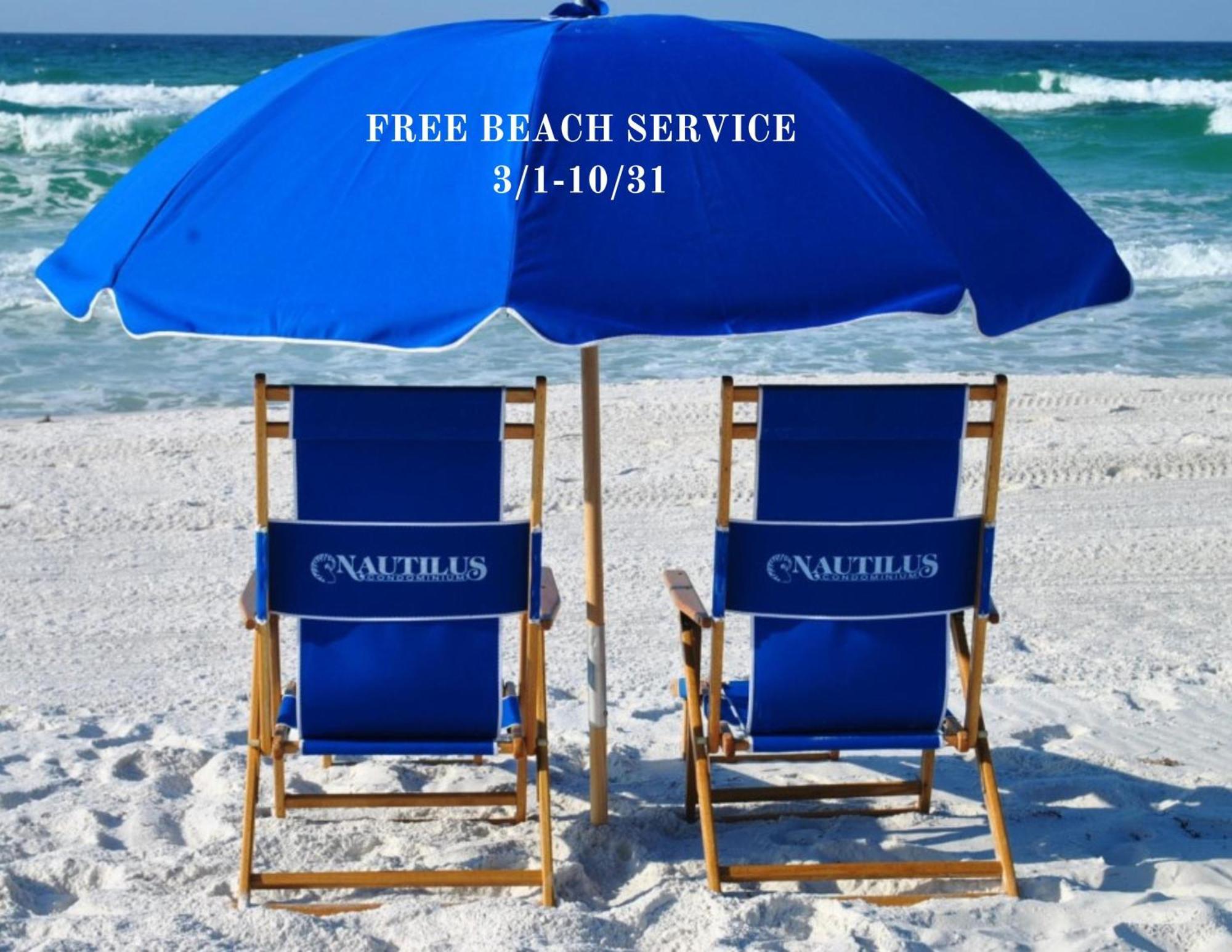 Nautilus 2408 Gulf View 2 Bedroom 4Th Floor Free Beach Service Fort Walton Beach Buitenkant foto